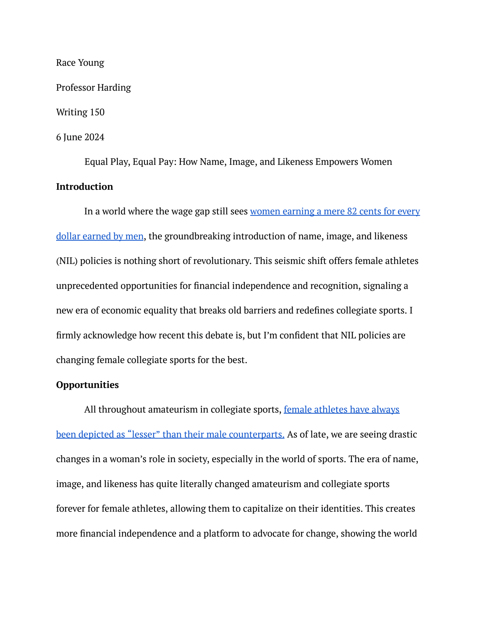 Preview of NIL: Equal Pay, Equal Play